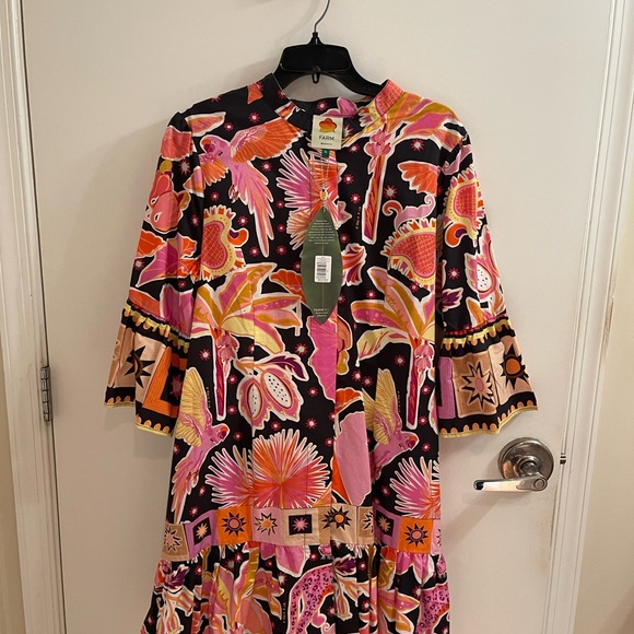 Farm Rio Black Enchanted Mini Dress - Picture 3 of 8